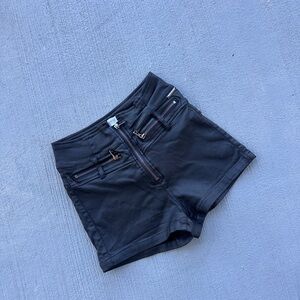 Amisu Charcoal High Waist Women's Shorts